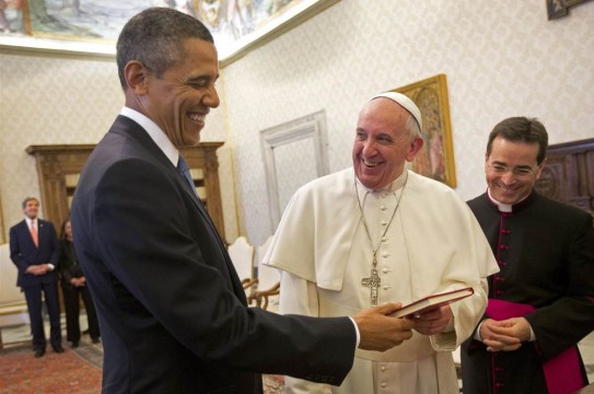 Pope Francis Obama